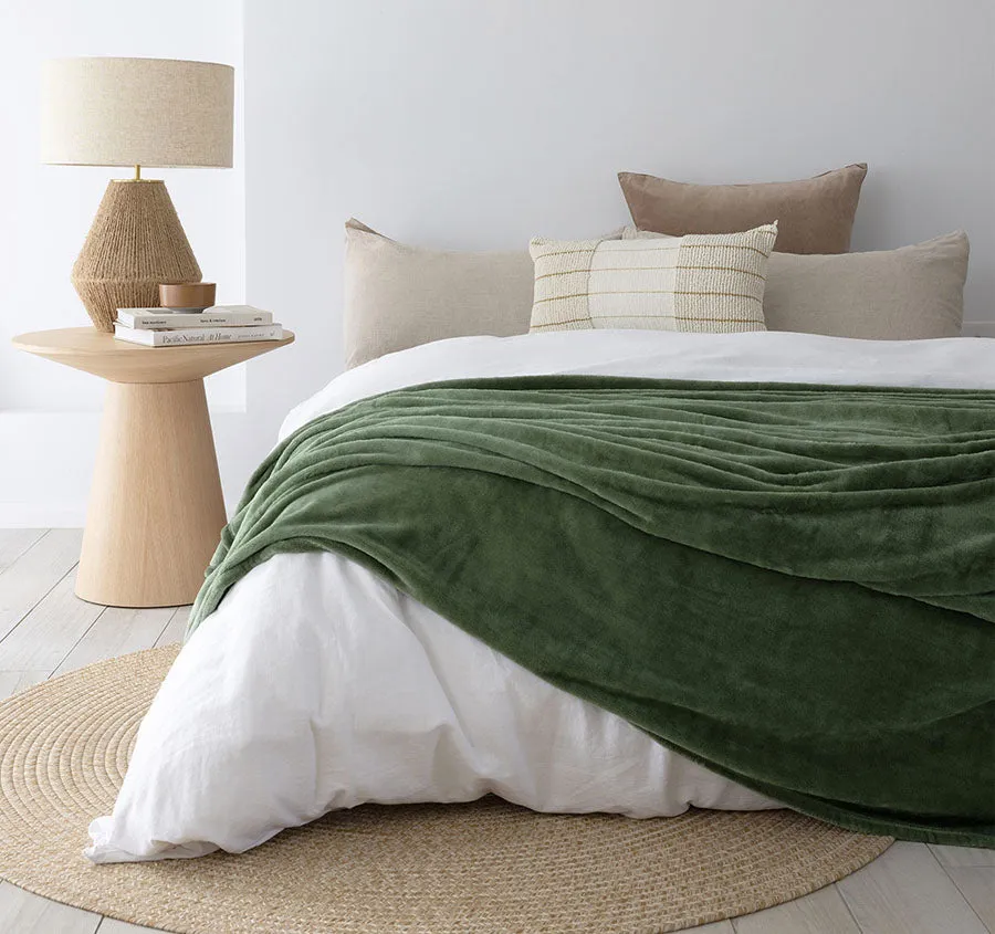 Ultraplush Blanket Range Moss