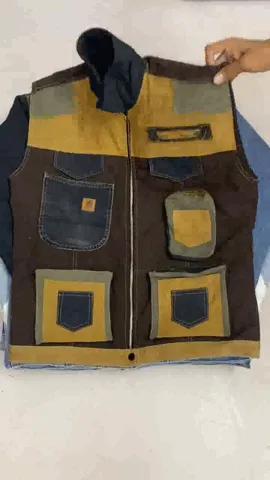 Upcycled Carhartt Jacket Made from Carhartt Pants and Dungarees