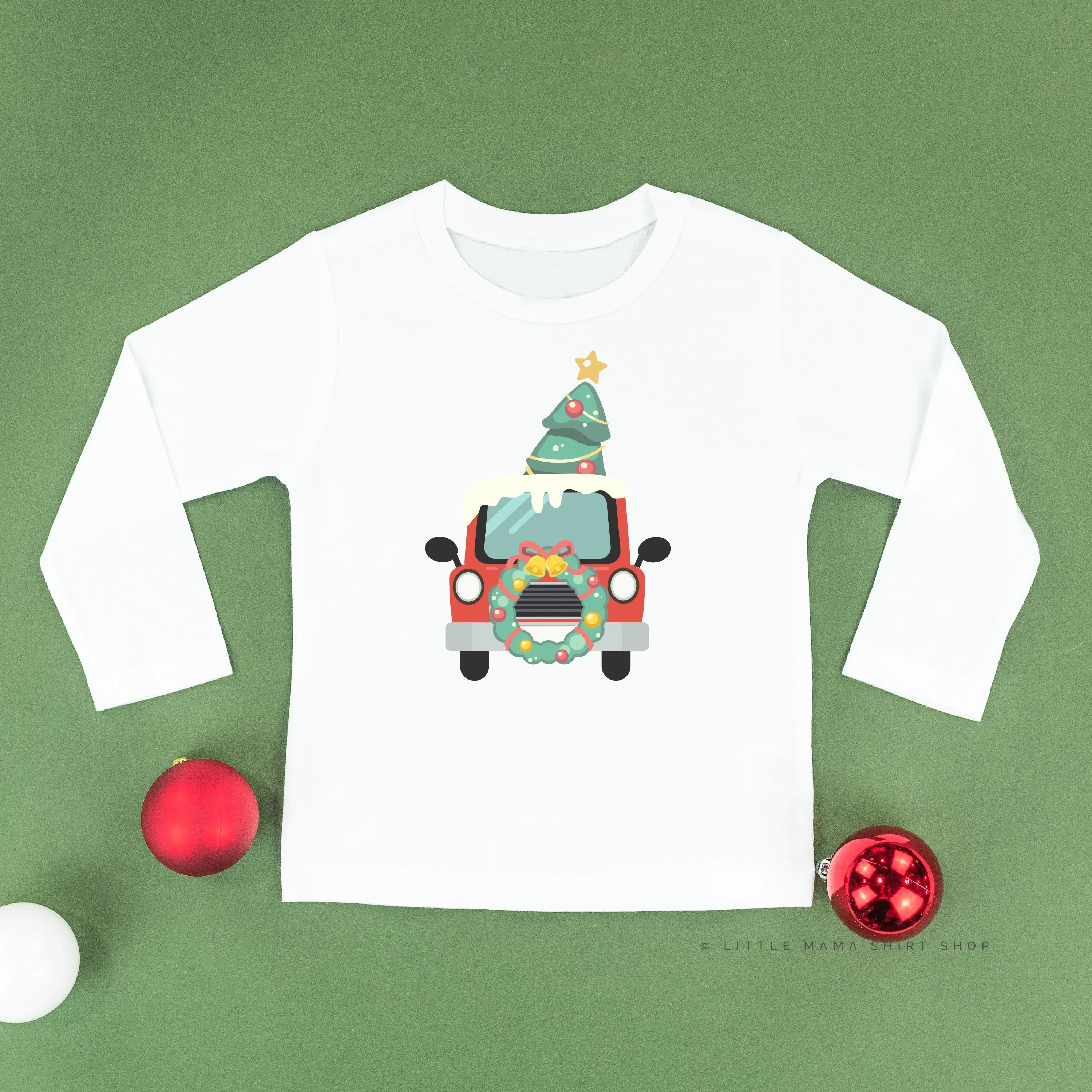 Vintage Christmas Truck - Child LONG SLEEVE Tee